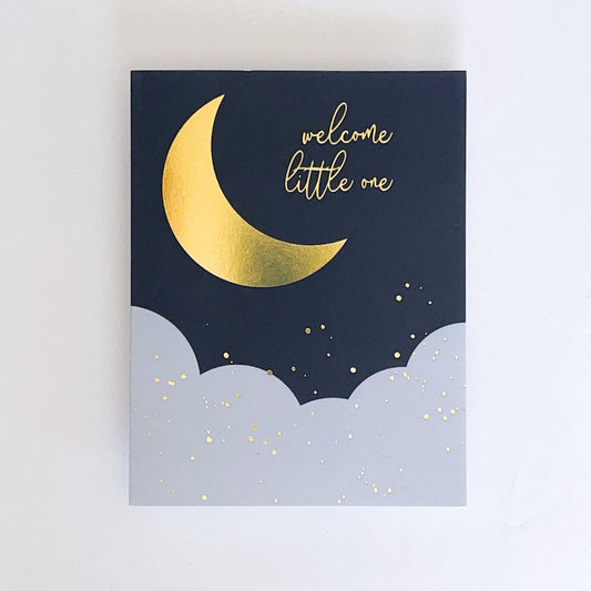 Welcome Little One Gold Foil Card image 1