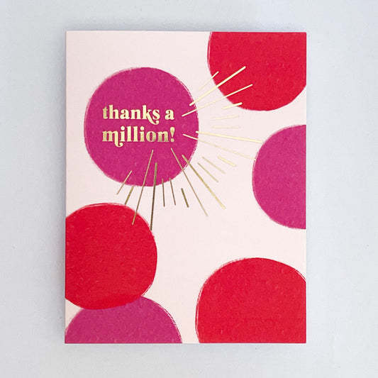 Thanks a Million Gold Foil Dot Card image 1