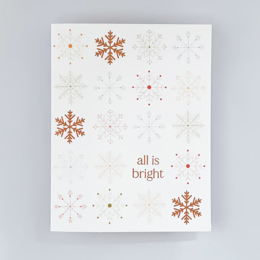 Colorful Snowflakes Holiday Card Set image 1