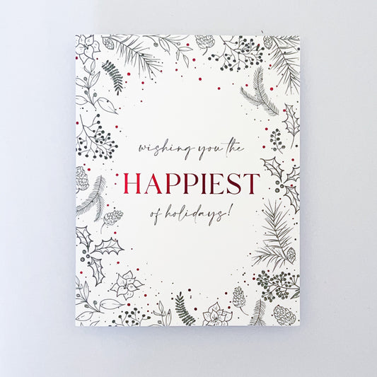 Happiest of Holidays Red Foil Card Set image 1