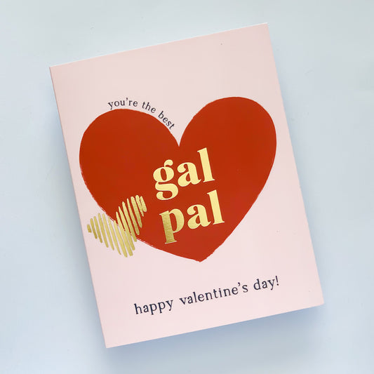 Gal Pal Gold Foil Valentines Card image 1