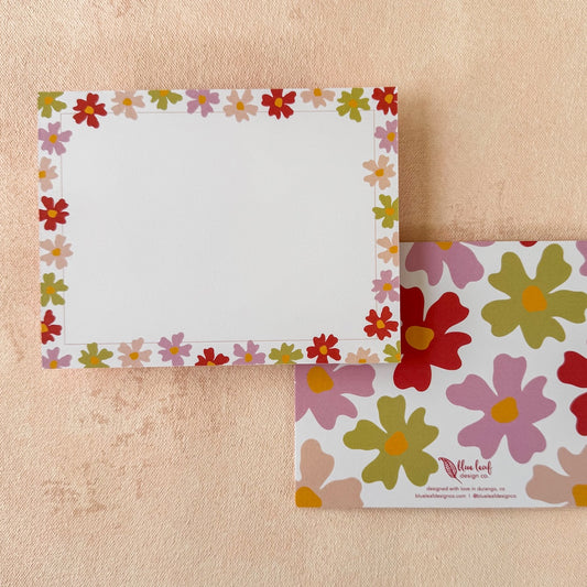 Floral Border Note Cards