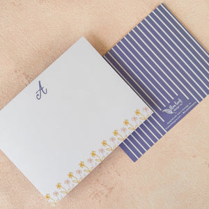 Garden Script Initial Note Cards