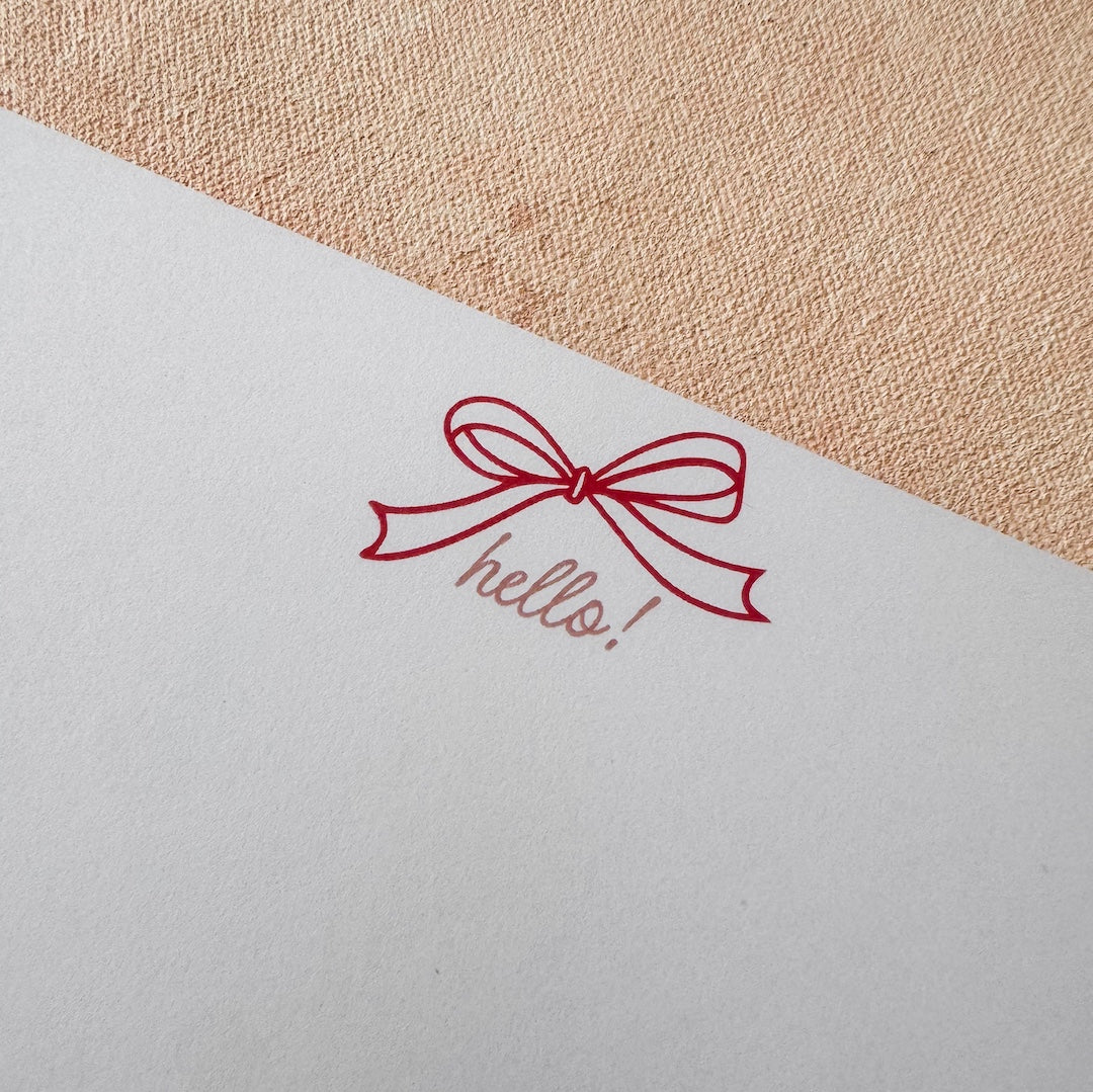 Hello Bow Note Cards