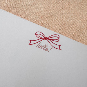 Hello Bow Note Cards