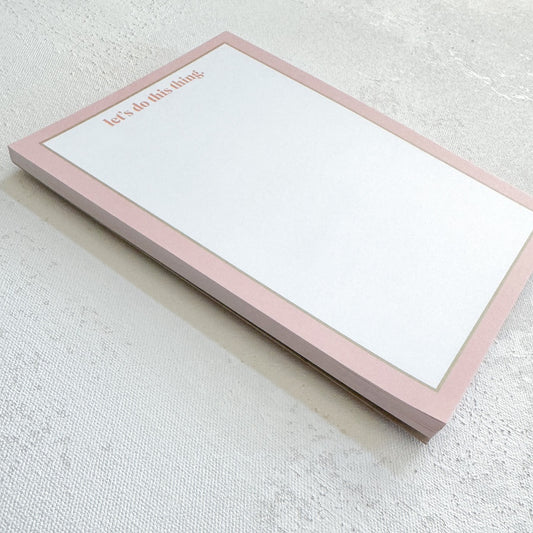 Let’s Do This Thing Notepad image 1