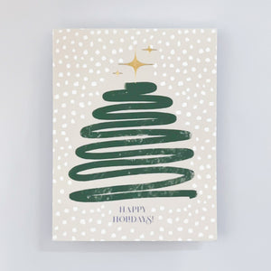 Hand-Drawn Tree Holiday Card Set image 1