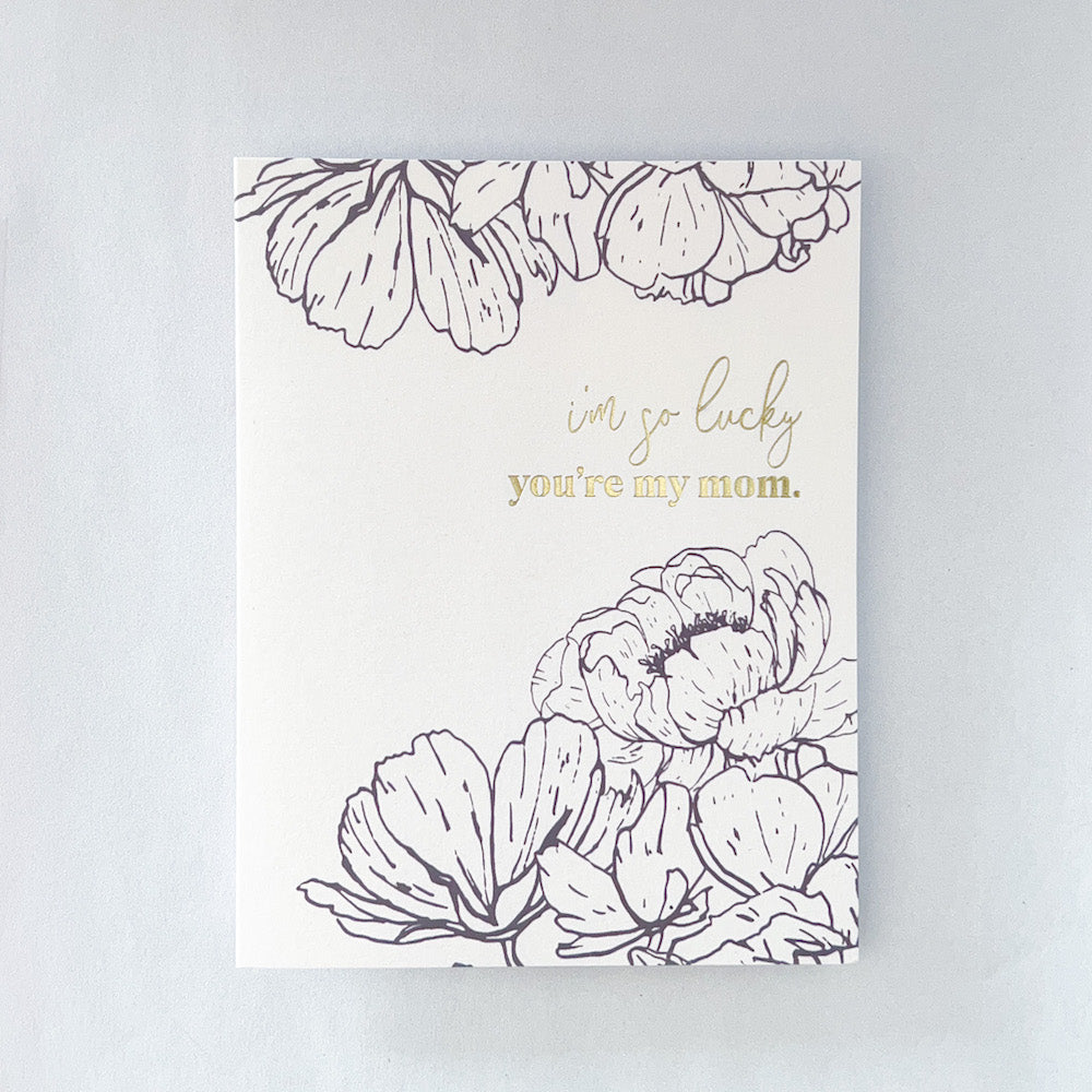 So Lucky You're My Mom Mother's Day Card image 1