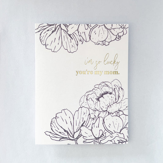 So Lucky You're My Mom Mother's Day Card image 1