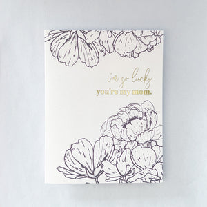 So Lucky You're My Mom Mother's Day Card image 1