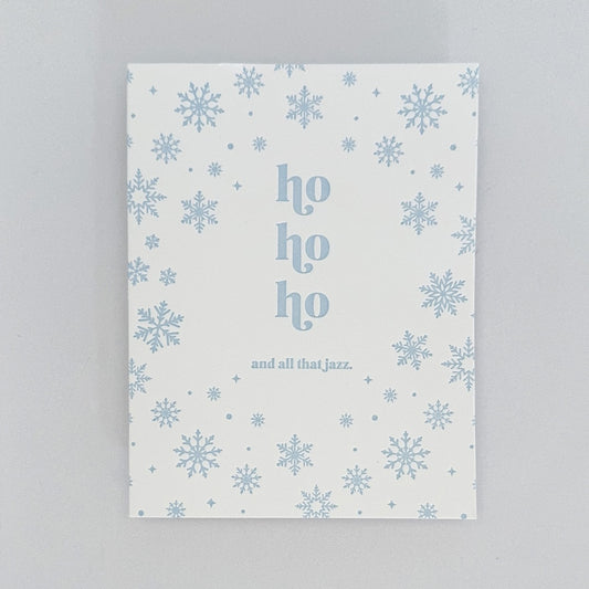 Ho Ho Ho Letterpress Card Set