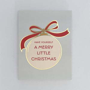 Merry Little Christmas Ornament Holiday Card Set