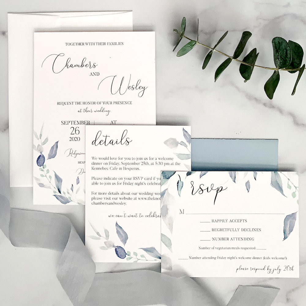 Blue Leaf Design Co. – Bespoke paper goods and wedding decor, designed ...